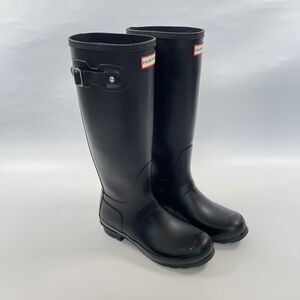 Hunter Original Tall Women's Waterproof Rain Boot Matte Black Size 7